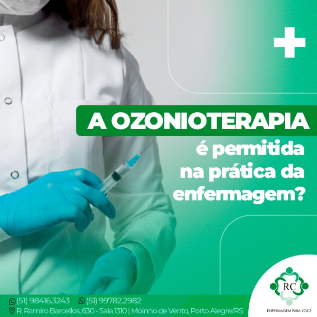 A ozonioterapia é permitida na prática da enfermagem?