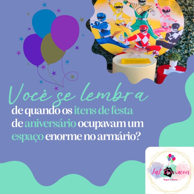 Você se lembra de quando os itens de festa de aniversário ocupavam um espaço enorme no armário?