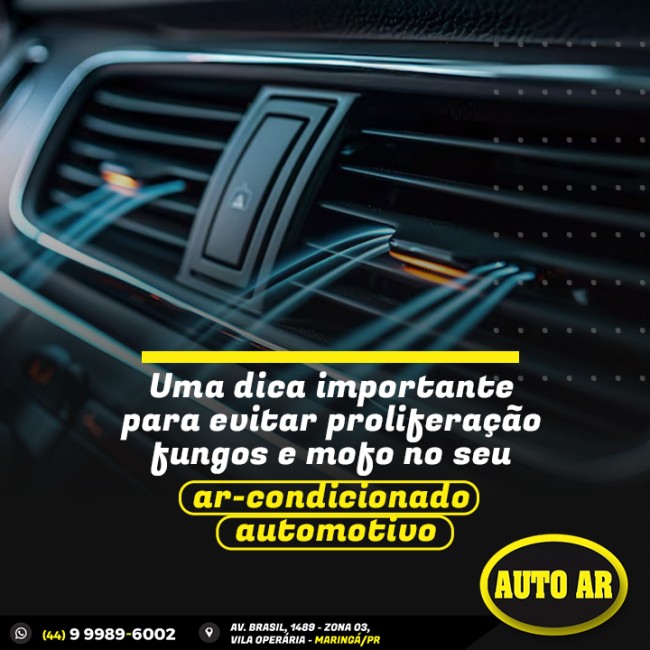 Uma dica importante para evitar proliferação de fungos e mofo no seu ar-condicionado automotivo