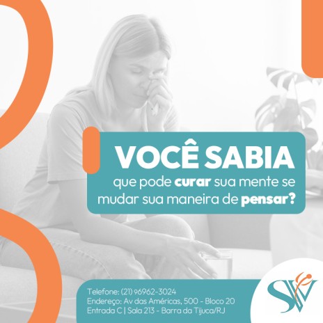 Você sabia que pode curar sua mente se mudar sua maneira de pensar?