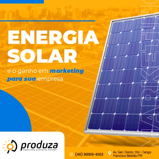 Energia solar e o ganho em marketing para sua empresa