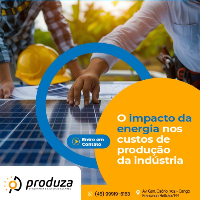 O impacto da energia nos custos de produção da indústria