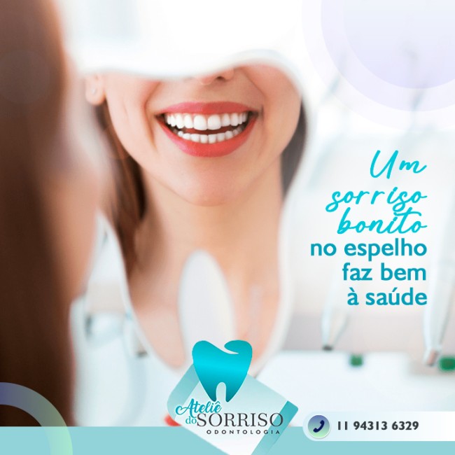 Um sorriso bonito no espelho faz bem à saúde