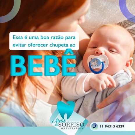Essa é uma boa razão para evitar oferecer chupeta para o bebê