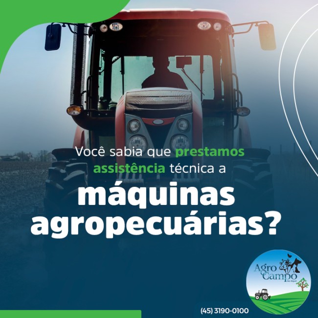 Você sabia que prestamos assistência técnica a máquinas agropecuárias?