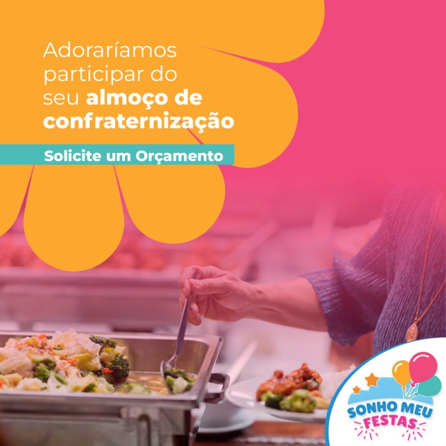 Adoraríamos participar do seu almoço de confraternização