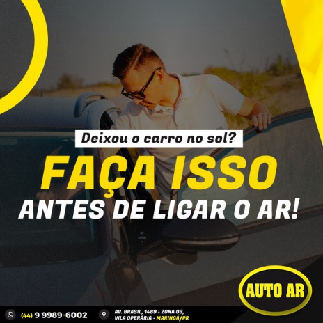 Deixou o carro no sol? Faça isso antes de ligar o ar!