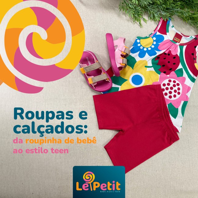 Roupas e calçados: da roupinha de bebê ao estilo teen