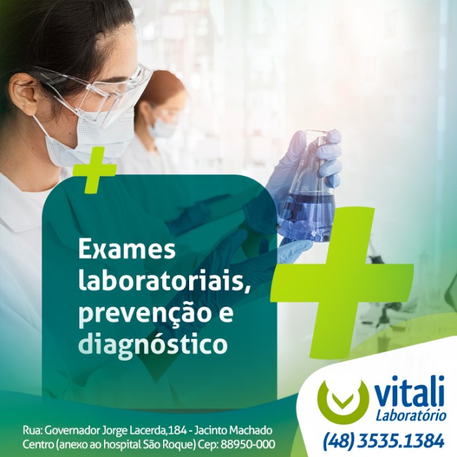 Exames laboratoriais, prevenção e diagnóstico