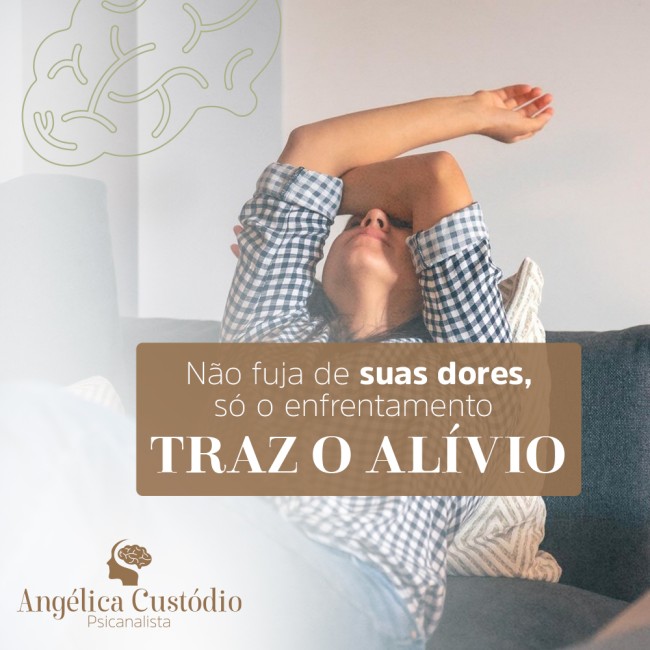 Não fuja de suas dores, só o enfrentamento traz o alívio