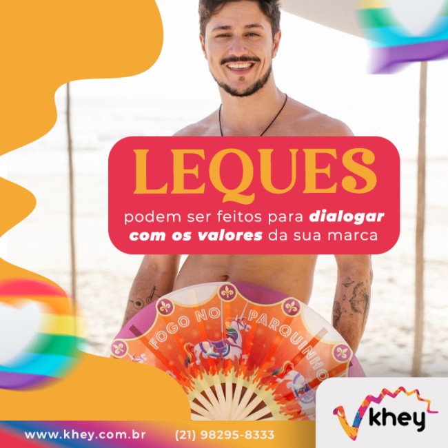 Leques podem ser feitos para dialogar com os valores da sua marca