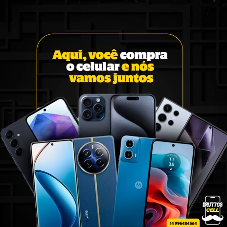 Aqui, você compra o celular e nós vamos junto