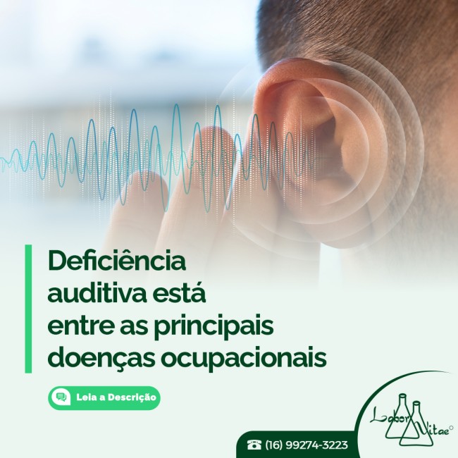 Deficiência auditiva está entre as principais doenças ocupacionais