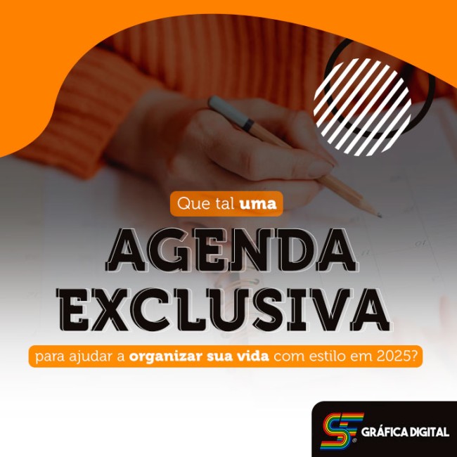 Que tal uma agenda exclusiva para ajudar a organizar sua vida com estilo em 2025?
