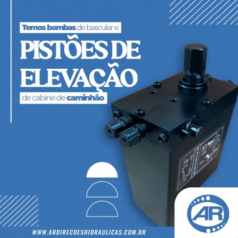 Temos bombas de bascular e pistões de elevação de cabine de caminhão