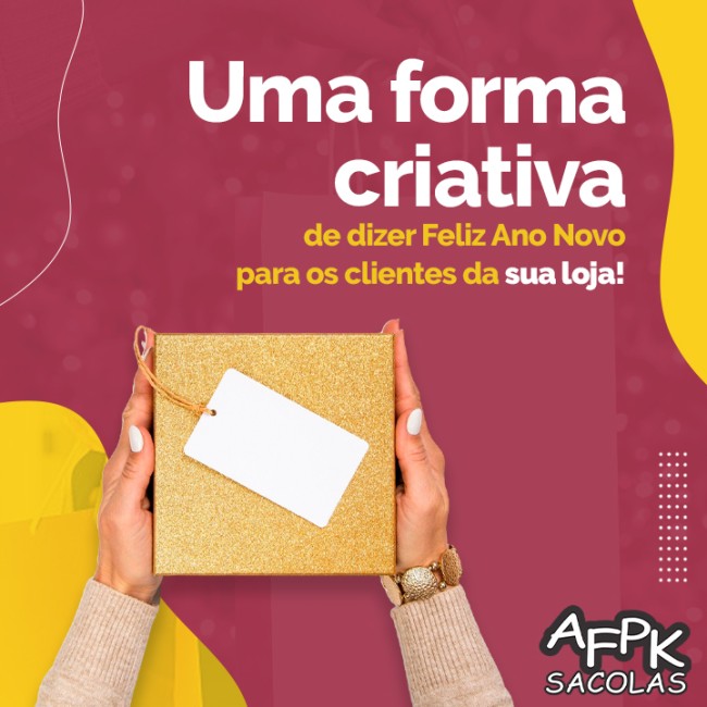 Uma forma criativa de dizer Feliz Ano Novo para os clientes da sua loja
