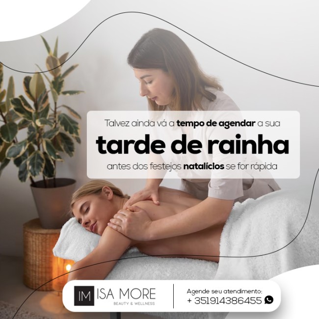 Talvez ainda vá a tempo de agendar a sua tarde de rainha antes dos festejos natalícios se for rápida