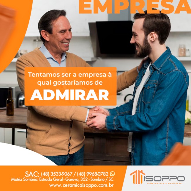 Tentamos ser a empresa à qual gostaríamos de admirar