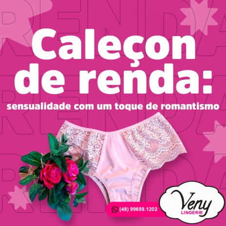 Caleçon de renda: sensualidade com um toque de romantismo