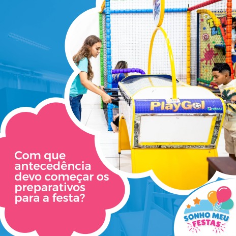 Com que antecedência devo começar os preparativos para a festa?