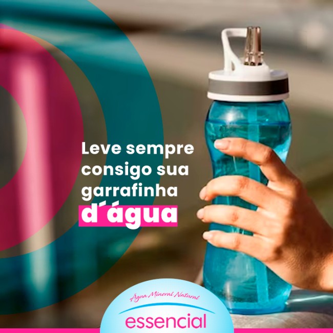 Leve sempre consigo sua garrafinha d´água