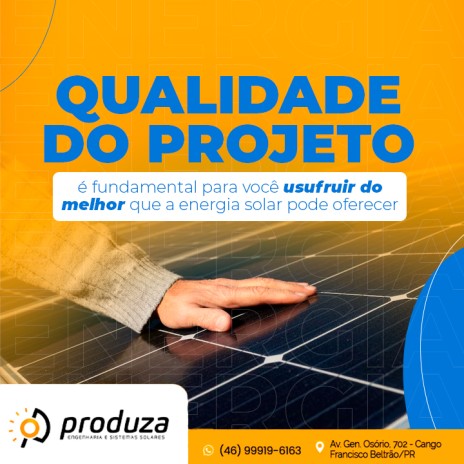 Qualidade do projeto é fundamental para você usufruir do melhor que a energia solar pode oferecer