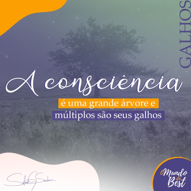 A consciência é uma grande árvore e múltiplos são seus galhos