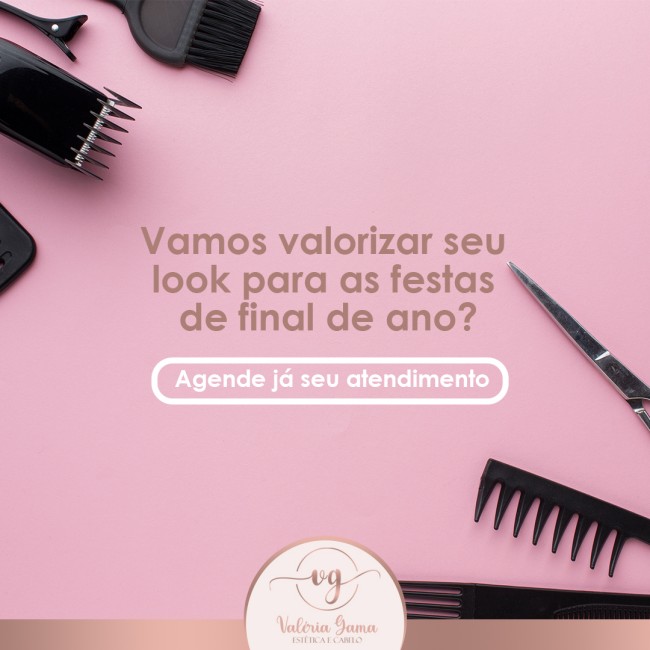 Vamos valorizar seu look para as festas de final de ano? Agende logo seu atendimento