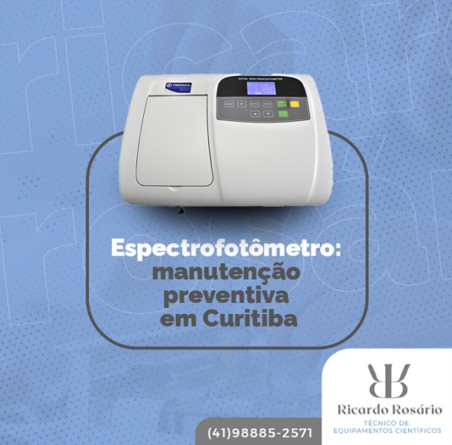 Espectrofotômetro: manutenção preventiva em Curitiba