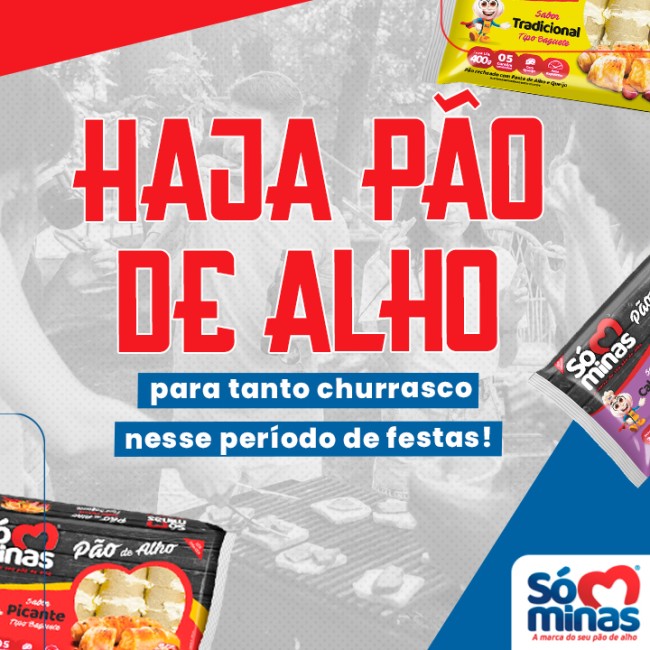 Haja pão de alho para tanto churrasco nesse período de festas!