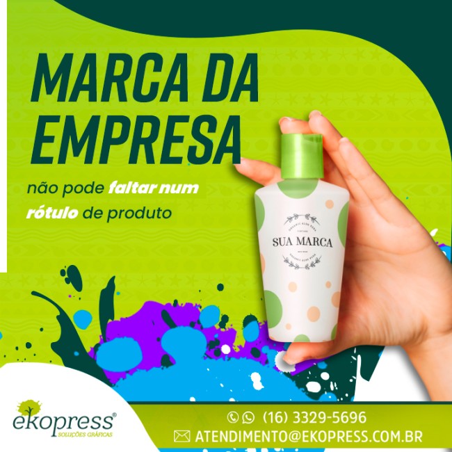 Marca da empresa não pode faltar num rótulo de produto
