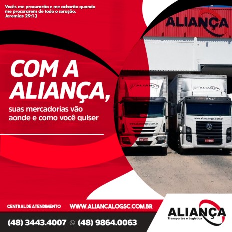 Com a Aliança, suas mercadorias vão aonde e como você quiser
