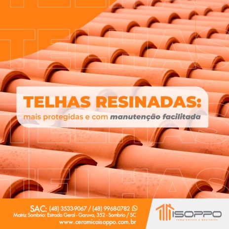 Telhas resinadas: mais protegidas e com manutenção facilitada