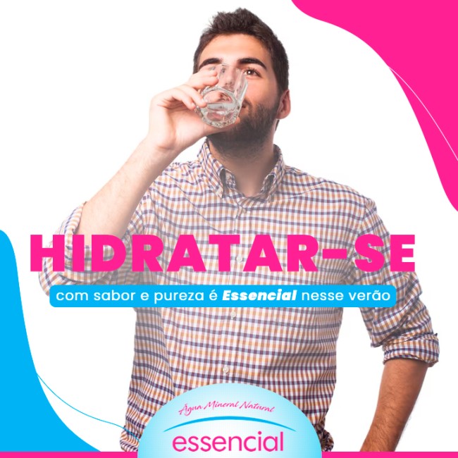 Hidratar-se com sabor e pureza é Essencial nesse verão