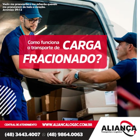 Como funciona o transporte de carga fracionado?