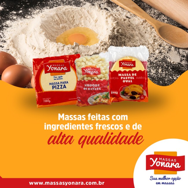 Massas feitas com ingredientes frescos e de alta qualidade