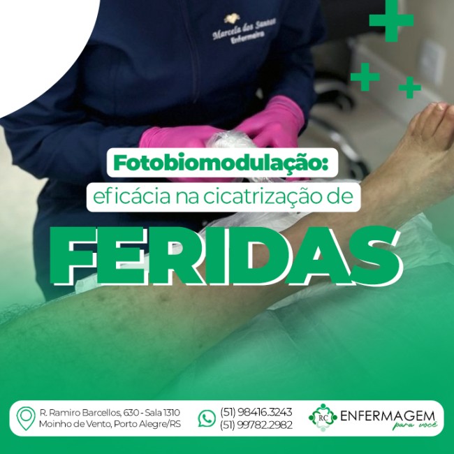 Fotobiomodulação: eficácia na cicatrização de feridas