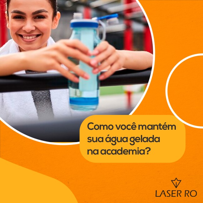 Como você mantém sua água gelada na academia?