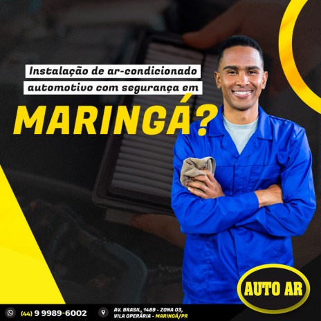 Instalação de ar-condicionado automotivo com segurança em Maringá?