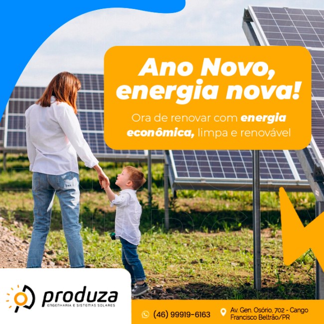Ano Novo, energia nova! Ora de renovar com energia econômica, limpa e renovável