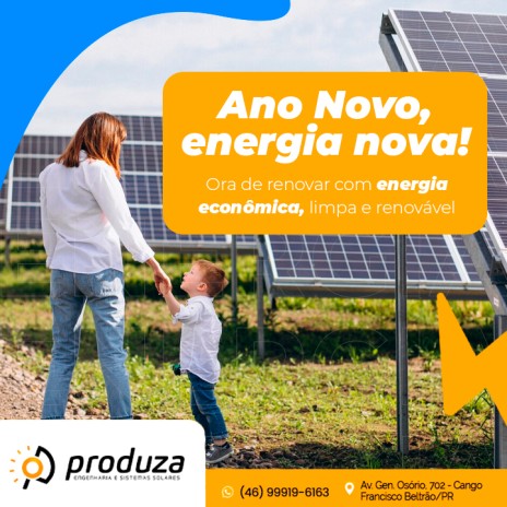 Ano Novo, energia nova! Ora de renovar com energia econômica, limpa e renovável