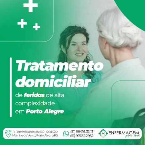 Tratamento domiciliar de feridas de alta complexidade em Porto Alegre