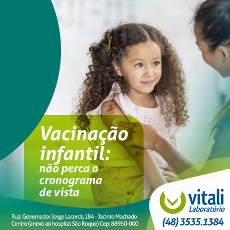 Vacinação infantil: não perca o cronograma de vista