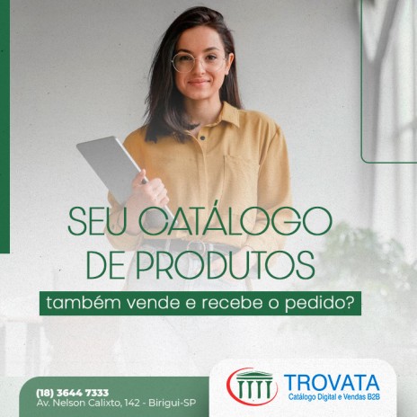 Seu catálogo de produtos também vende e recebe o pedido?