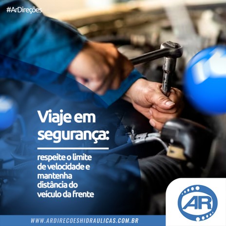 Viaje em segurança: respeite o limite de velocidade e mantenha distância do veículo da frente