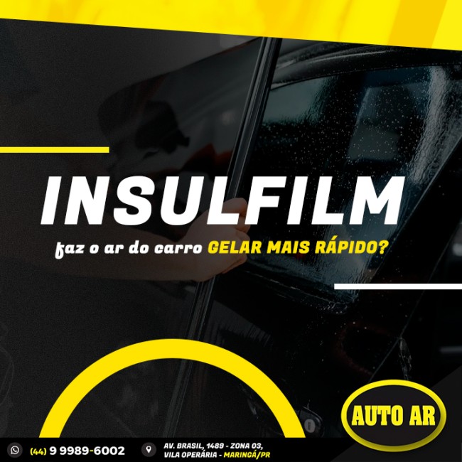 Insulfilm faz o ar do carro gelar mais rápido?