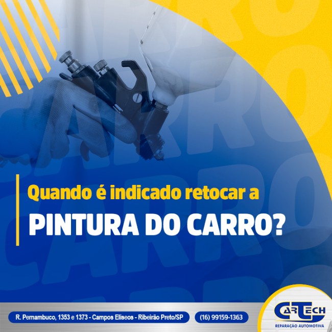 Quando é indicado retocar a pintura do carro?