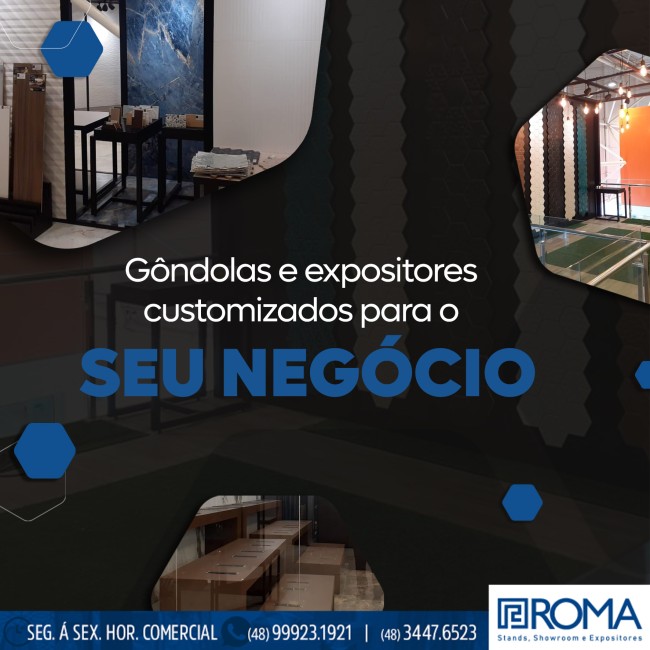 Gôndolas e expositores customizados para o seu negócio
