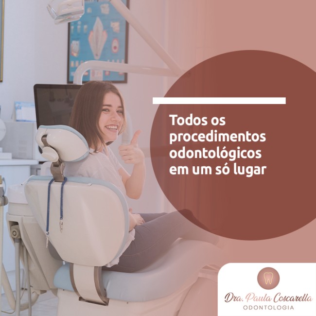 Todos os procedimentos odontológicos em um só lugar
