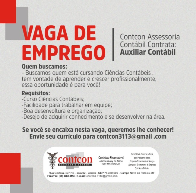 VAGA DE EMPREGO